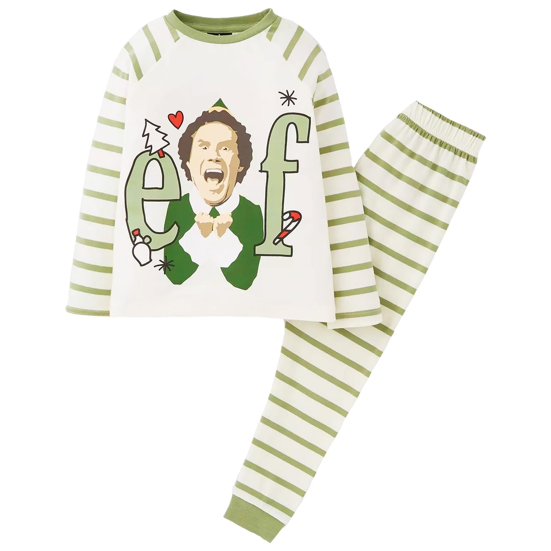 K Collection Unisex Kids Elf Design Ex Store Elf Kids Elf Family Christmas Pyjamas - Size 5-6 Years
