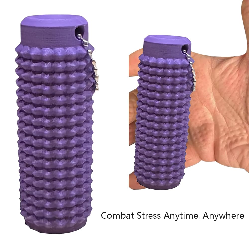 Spiky Grippie Stim Keychain, Anxiety Relief Pain Stim Bumpy Fidget Keychain, Stress, ADHD, Venting Key Pendant - Image 3