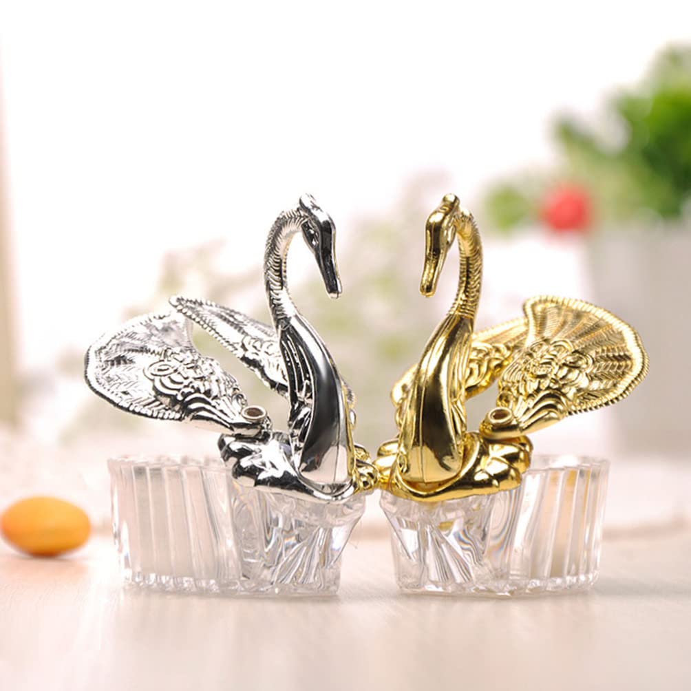 DOITOOL Scatole per Confetti da Matrimonio 24 Pezzi in Acrilico Argento Stile Europeo Resistente di Perfette per Nozze Romantiche