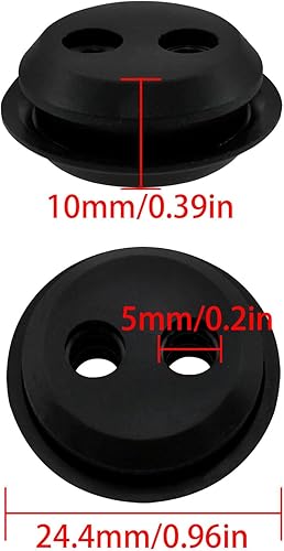 Miniatura 3 de Lovelysp - Ojales de goma para depósito de combustible de 78 pulgadas (0.906 in) con agujeros dobles para Toro Homelite Shindaiwa MTD Trimmer Weed