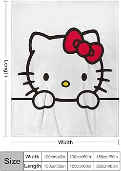 Amazon｜ハローキティ 毛布 シングル 冬用 ブランケット 130×150cm