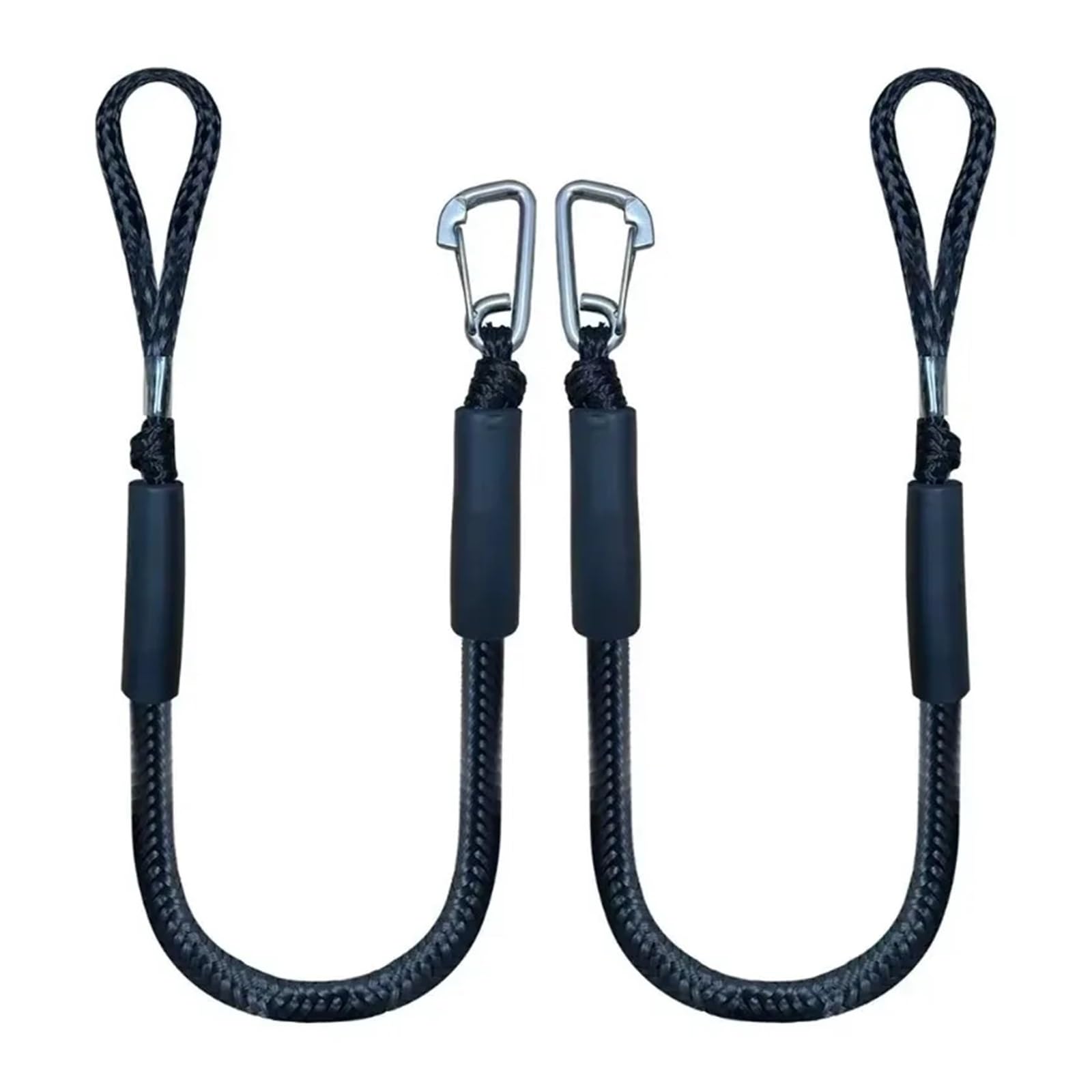Cuerdas De Amarre Para Barcos - Pack De 2 Unidades, 120 Cm, Con Amortiguador Elástico