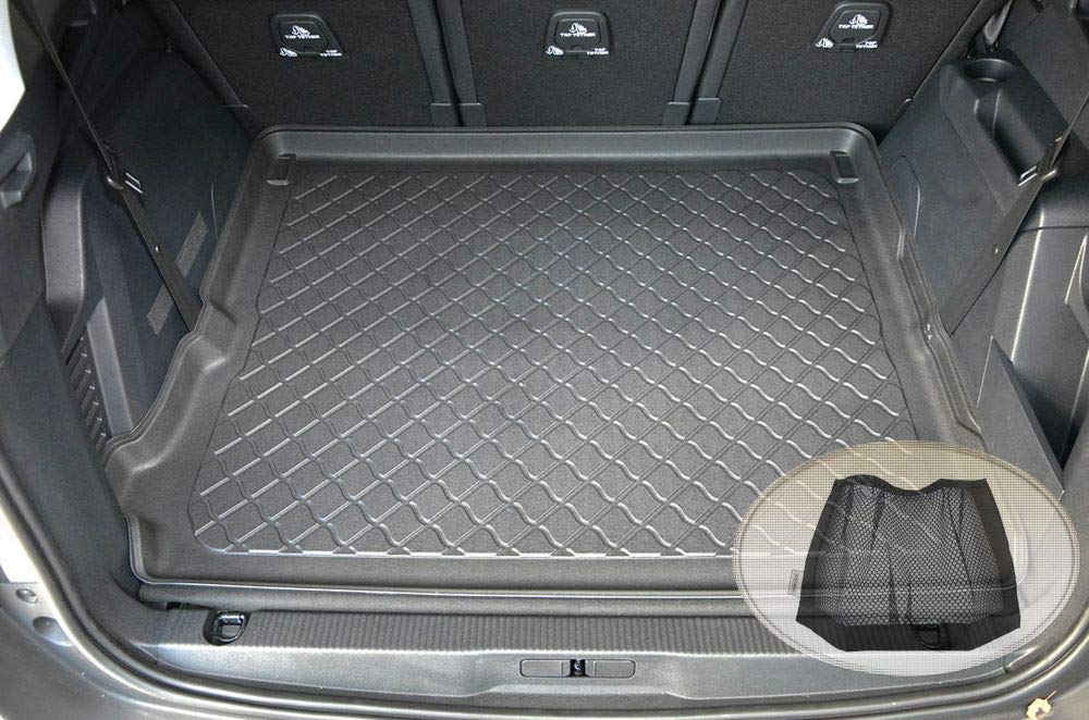 Z3290897 Gummierte Kofferraumwanne fahrzeugspezifisch + Klett-Organizer (Laderaumwanne, Kofferraummatte)