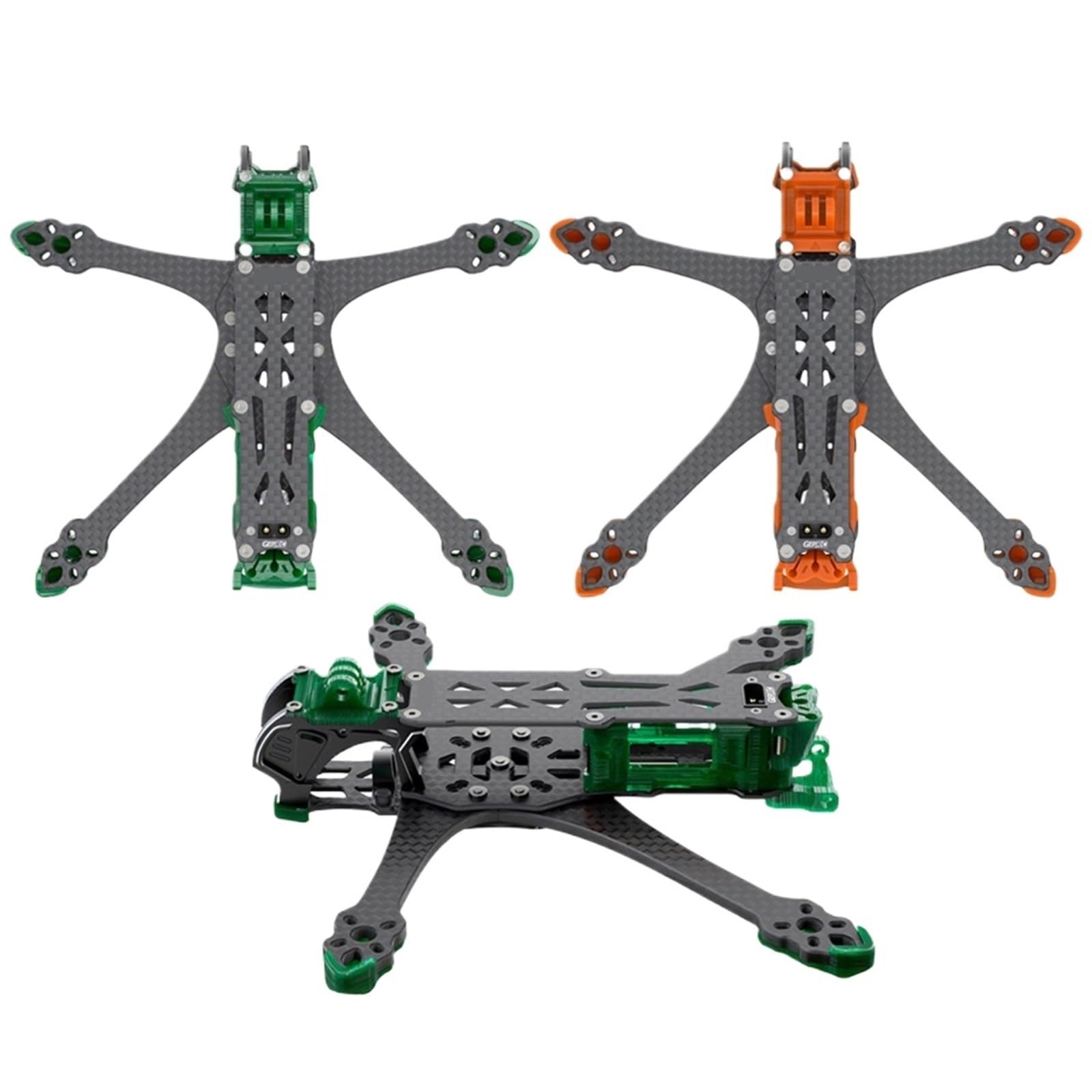 Kit telaio drone, compatibile con DJI, O4 Air Unit Pro, 3K | MK5 O4 Pro, 5 inch, telaio DC o wide X, fibra di carbonio, supporto camera 20mm(GEPRC MK5 (Orange))