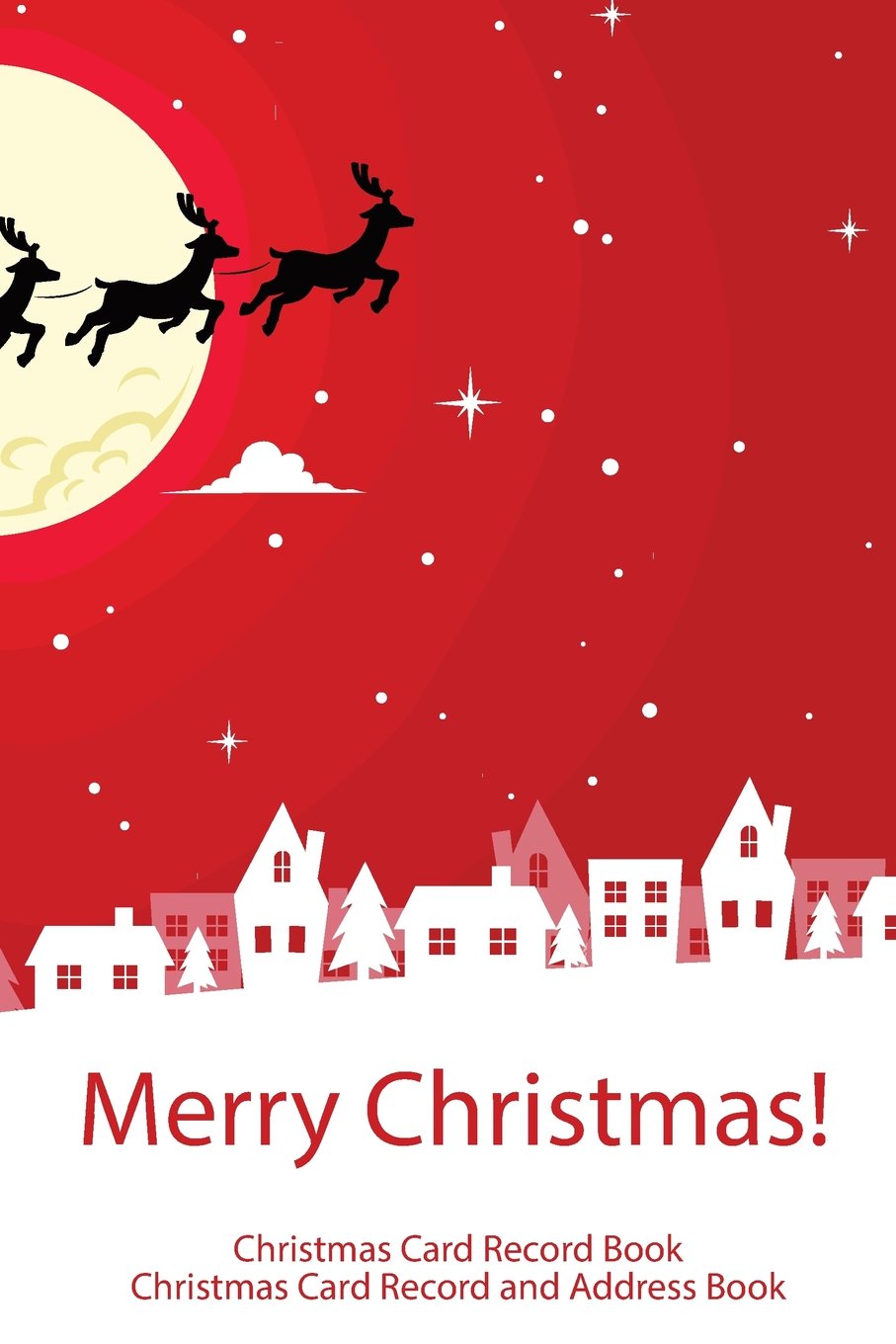 Christmas Card Record Book :Card Record and Address Book : Xmas Season