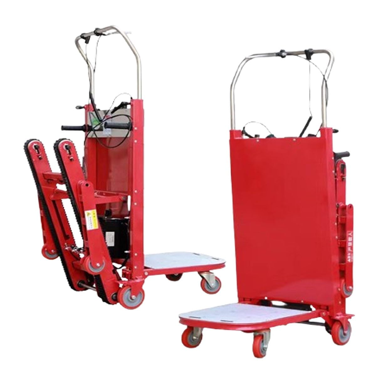 Montascale Tipo Cingolato Carrello Saliscale Pieghevole con Cingoli in Gomma Montascale Elettrico Carrello Montascale Pieghevole per Carichi Pesantisali A,800W