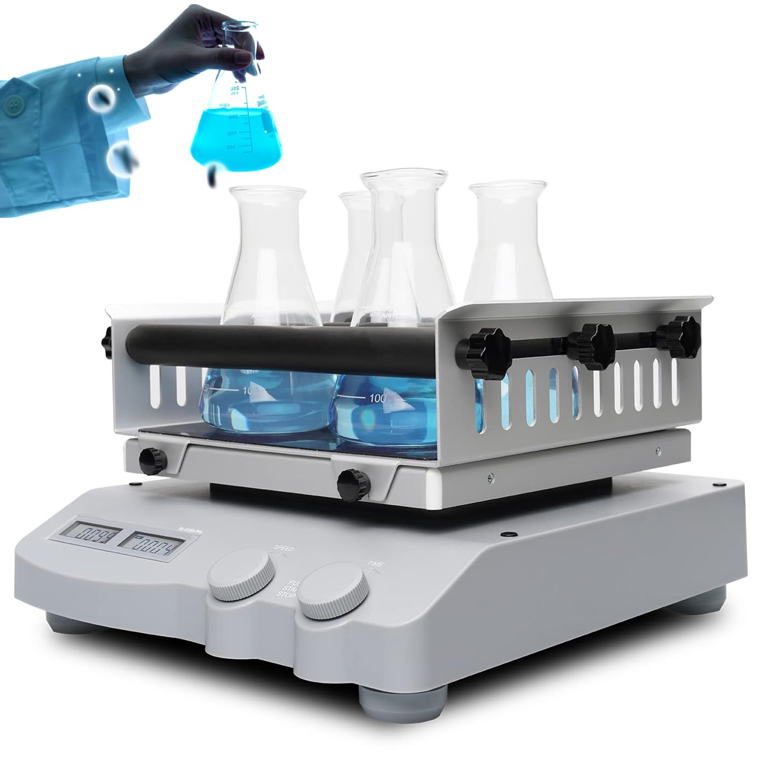 Shaker orbitalny z cyfrowym wyświetlaczem do laboratoryjnego mieszania płynów i ciągłego wstrząsania