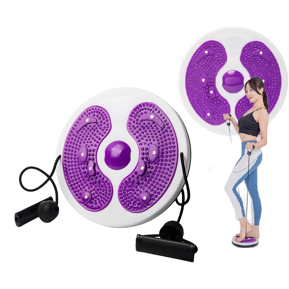 cadouet Spinfit Sculpteur de Taille Disques de torsion de fitness avec cordes - Planches d'équilibre pour renforcement de la taille et entraînement complet du corps