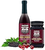 Vista 5 de Barrel Roll Bar Essentials Cerezas de cóctel Cerezas oscuras con infusión de bourbon premium para cócteles, bebidas alcohólicas, platos de queso