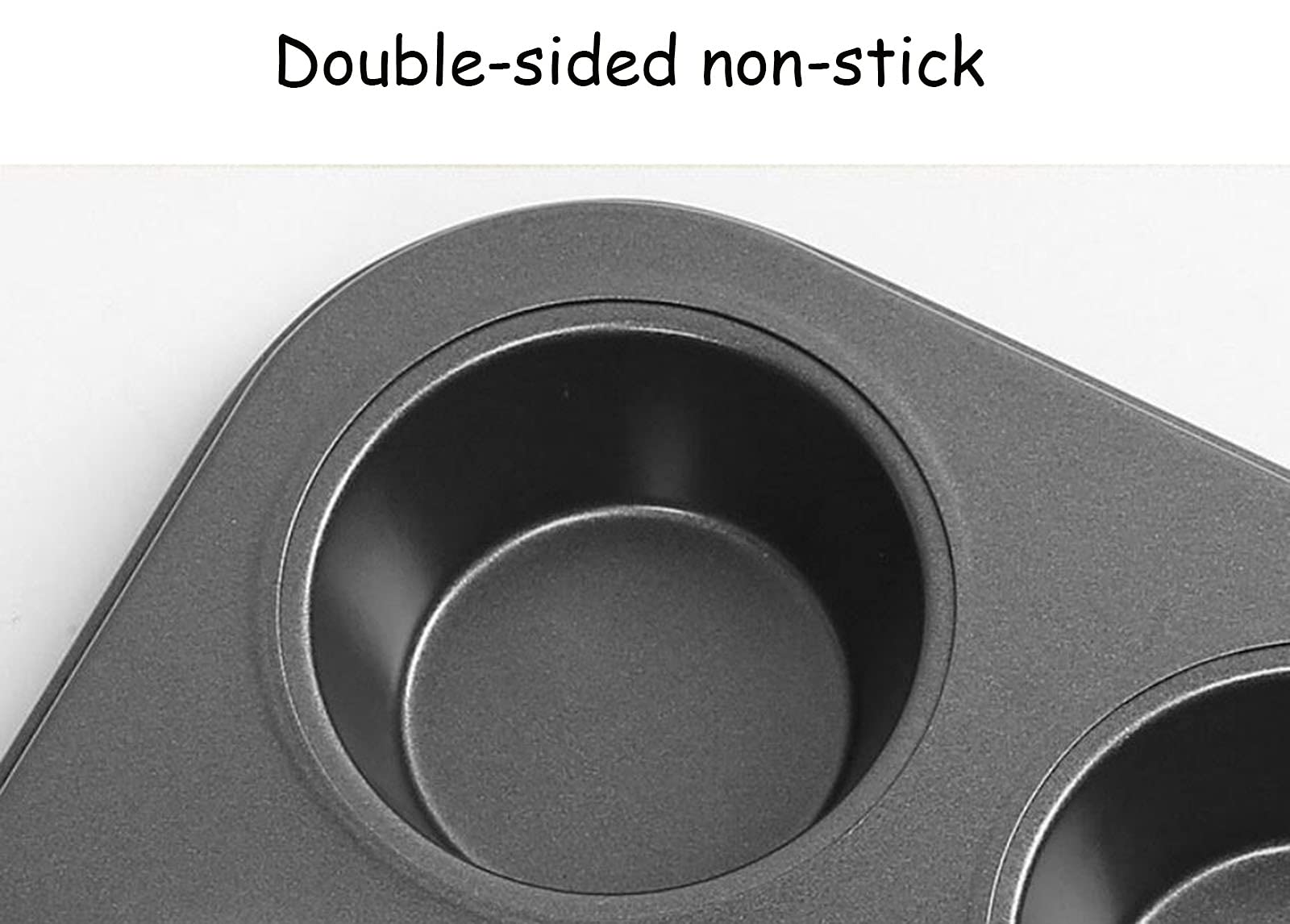 BAtlam Muffinform für 12 Tassen, Antihaft-Muffin-Cupcake-Form, Muffin- oder Cupcake-Backform, Backform Antihaft-Keksform 35,3 x 26,5 cm