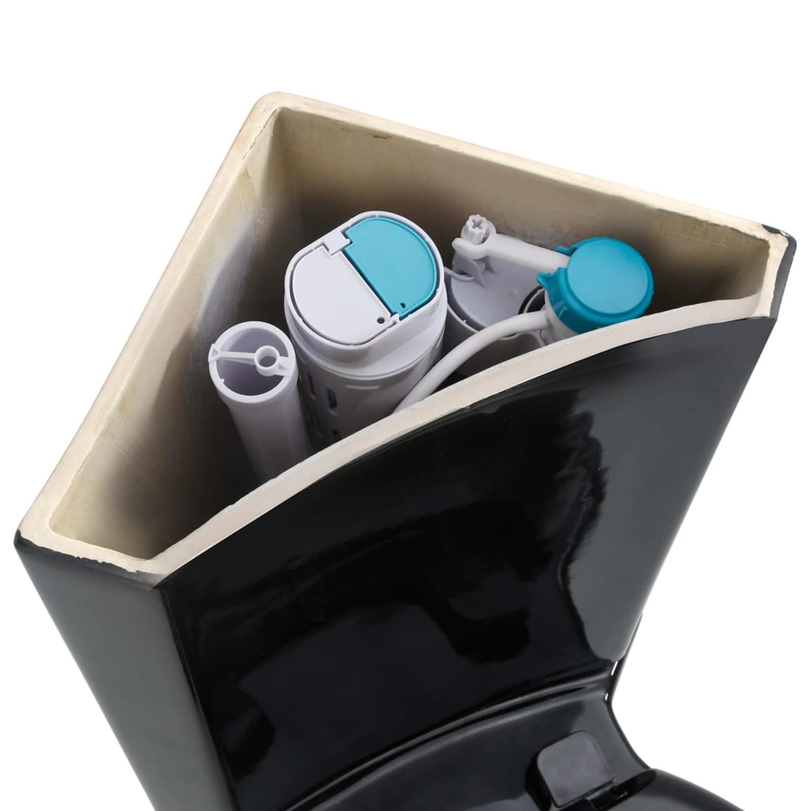 ShGaxin WC in ceramica angolare di colore nero, WC completo, Toilet completi, Toilet