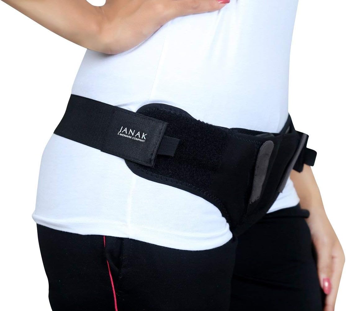 Janak (MIDMARK) Hernia Belt for Post Surgery Double Inguinal Hernia Pain Relief Truss Support Brace for Men Scrotal Support (L (38"-42"))