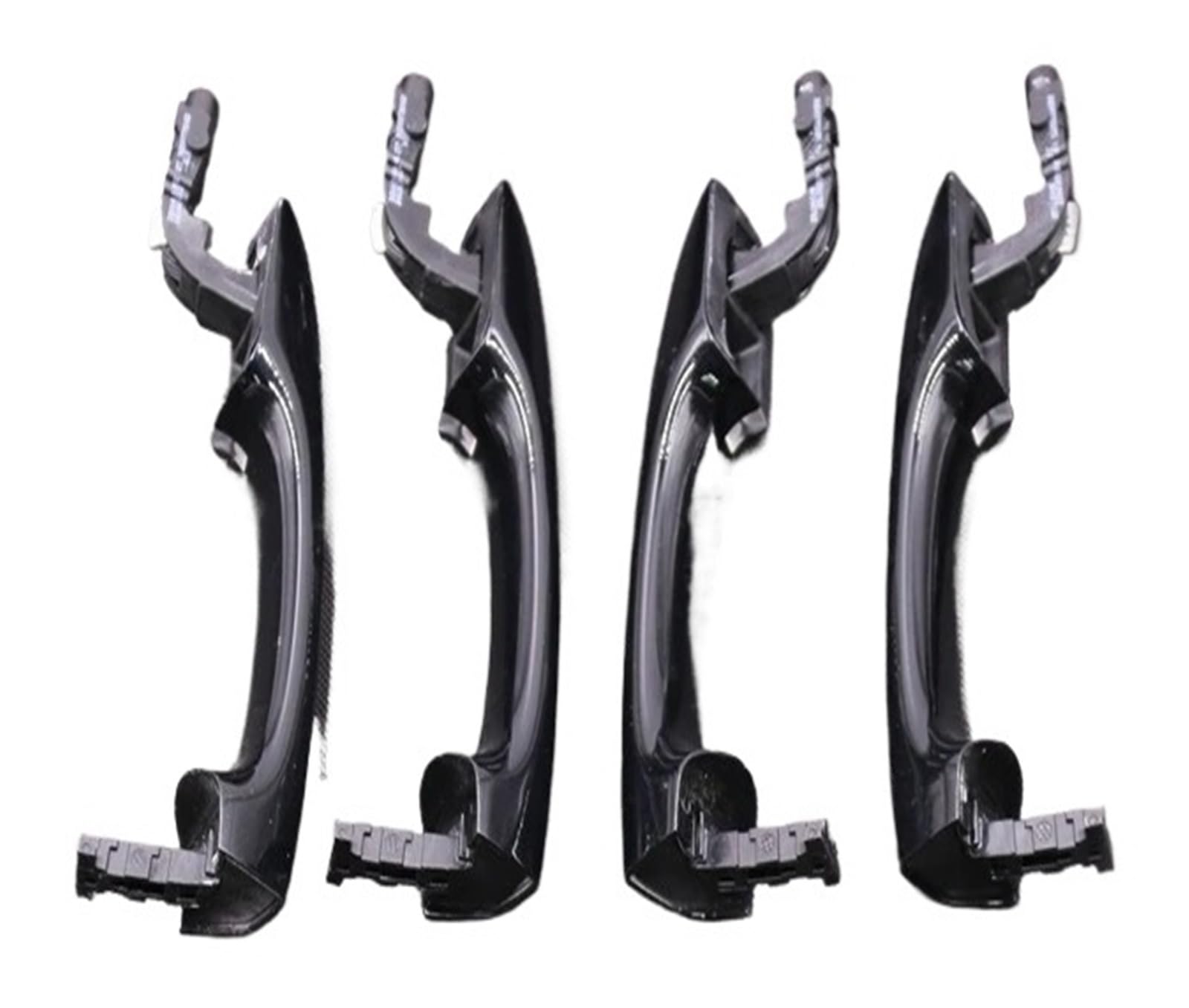Hdbiftr 4 Doors Black Compatible With Vw Mqb Passat B8 Tiguan Mk2 Black Kessy Door Handle With Light(4 Doors Black)
