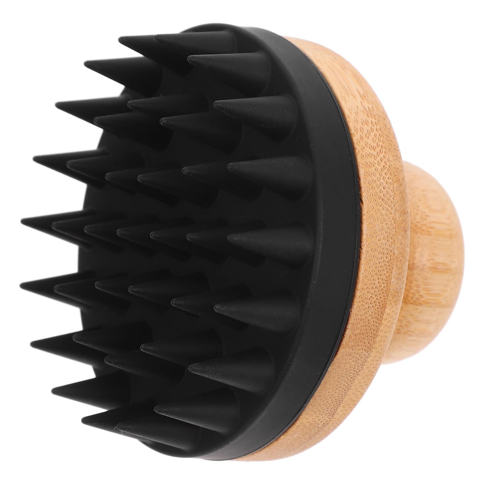 FRCOLOR 4 Stück Shampoo-Bürste Haarwaschbürste Haarbürste Bambus Shampoo Bürste Massagegürtel Haarshampoo Shampoobürste und Kopfhautpeeling shampoo kopfhautmassagegerät ， Black