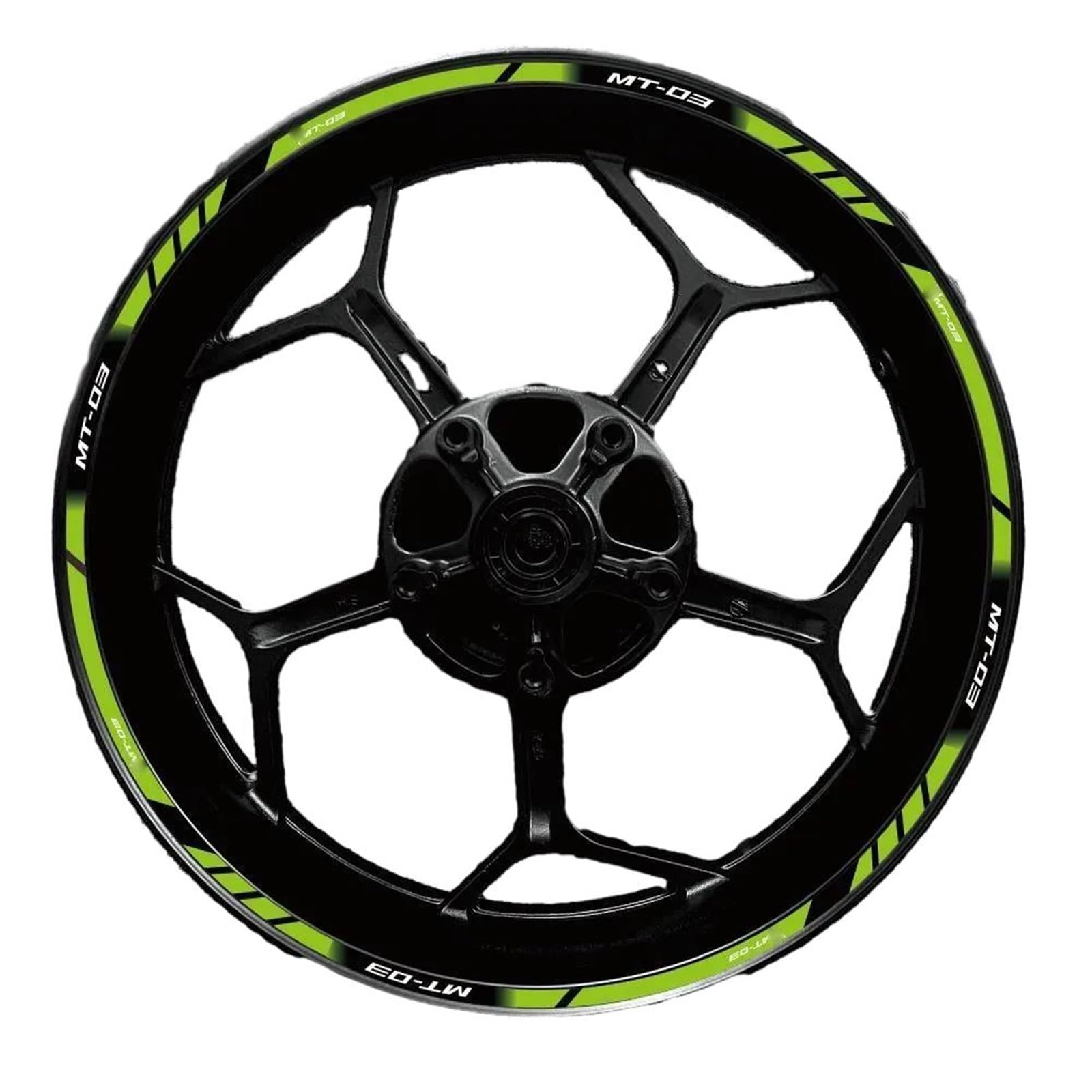 Applique for for MT-03 Mt03 17 Inch Motorcycle Wheel Hub Modified Rim Decal Decoration Waterproof Reflection Sticker(28)