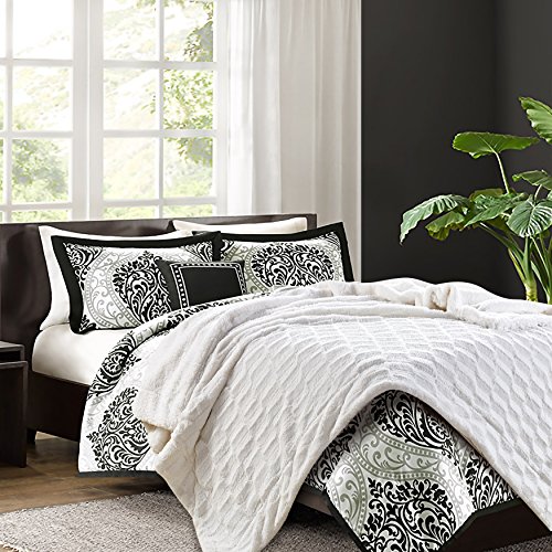 Chanasya Embossed Faux Fur Throw Blanket - Super Soft, Lightweight Minky Blanket - 50" X 65” - White #TOP6