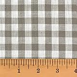 Magnolia Gray 5 Mini Buffalo Homespun Cotton Plaid Fabric by JCS - Sold by The Yard