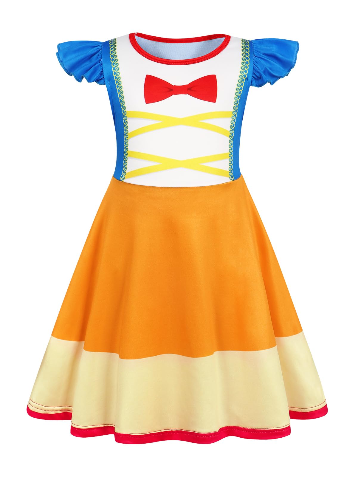AmzBarley Princess Costume for Girls Halloween Outfit Kids Dress Up Clothes Age 1-10 Years Birthday Party Gifts — view 22