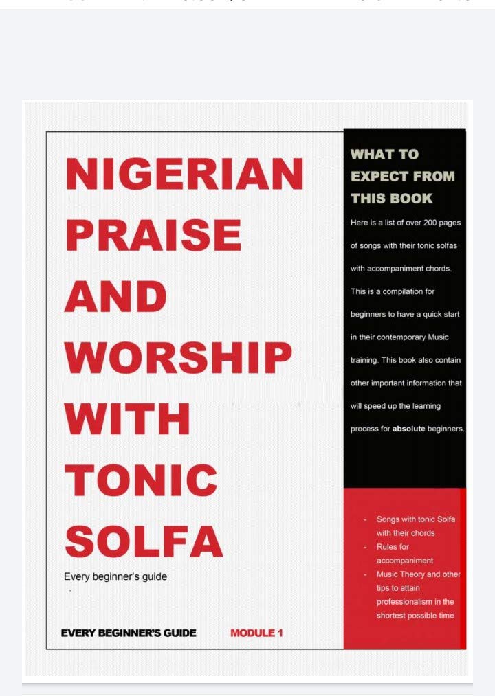 Nigerian worship songs and hymns with tonic solfa and