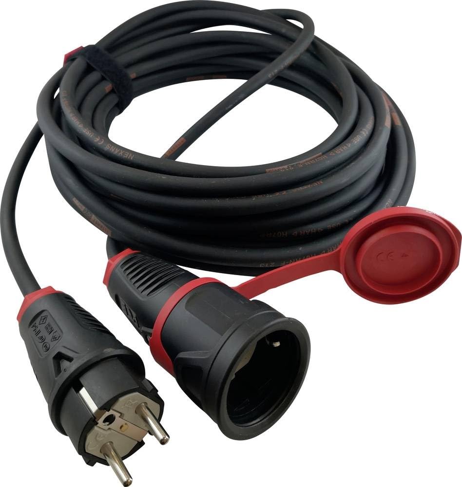 HAWA R7030 Rallonge électrique 16 A Noir 10 m H07RN-F 3G 1,5 mm²