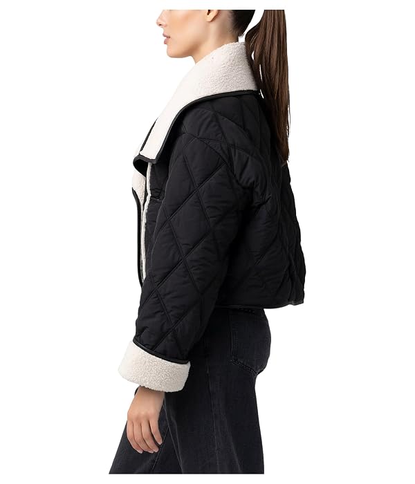 Blank NYC Womens Quilted Sherpa Jacket Second Wind Small by [BLANKNYC] - Image 2