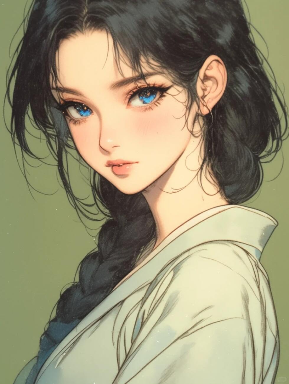 RKFLGEW 14CT Cross Stitch Kits for Beginners Anime Oriental Women Needlepoint Counted Kits Embroidery Set Arts and Crafts for Home Decor 40x50cm