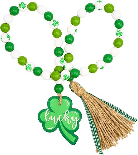 jijAcraft Guirnalda de cuentas de madera de Pascua con borla y conejo con colgante de gnomo de Pascua, cuentas de madera colgantes rústicas para jijAcraft Guirnalda de cuentas de madera de Pascua con borla y conejo con colgante de gnomo de Pascua, cuentas de madera colgantes rústicas para