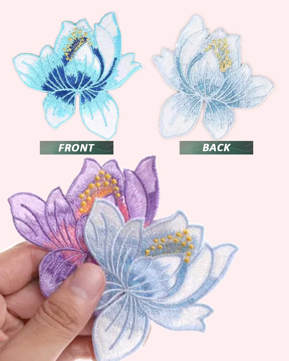 NUOBESTY 3 Stuks Patchstickers Voor Kleding Trendy Decoraties Voor Outfits Geen Naaien Nodig