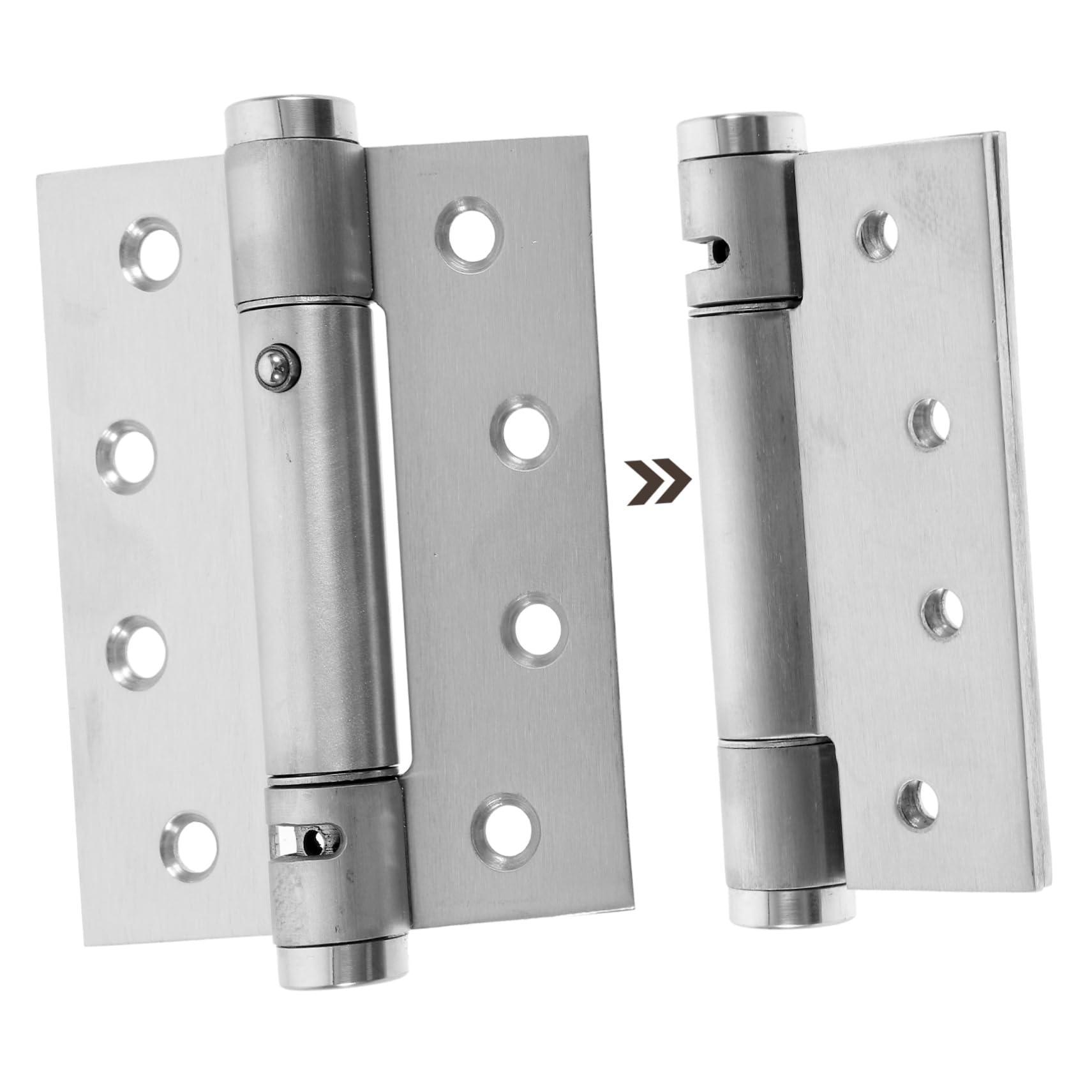 Tofficu 16 Set Cerniere Per Porta Automatica Alluminio Da Cerniera Resistente E Chiusura Automatica Per Porte Esterne E Interne 2 Pezzi*16