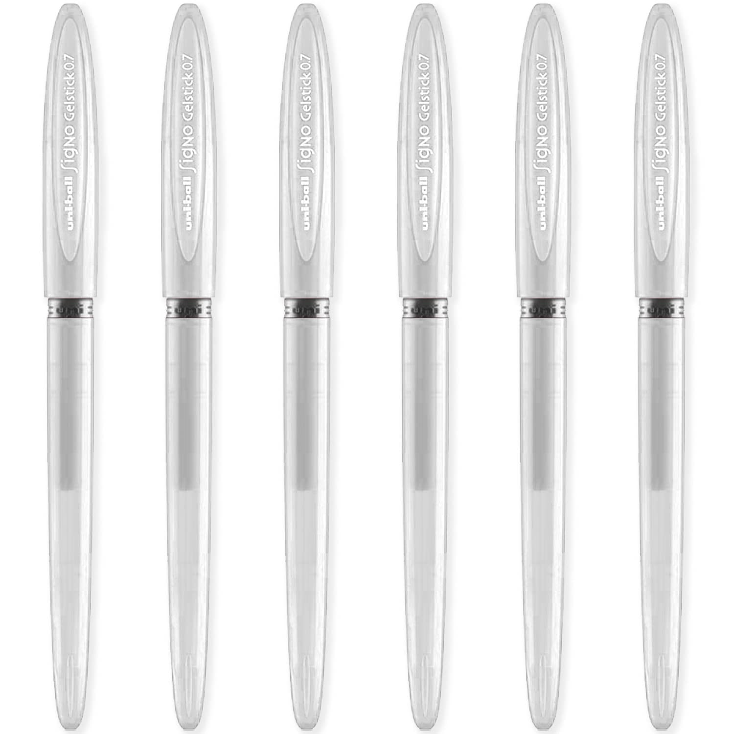 Uni-ball Signo UM-170 Penna Roller 0,7mm – Inchiostro Nero, Impugnatura Ergonomica, Confezione Da 3