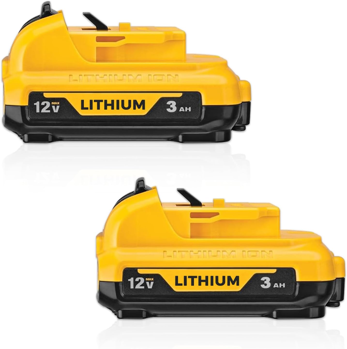 2 Pack DCB120 3.0Ah Battery Replacement for Dewalt 12V Battery Lithium ion DCB121 DCB123 DCB125 DCB124 DCB127 DCB122 Power Tools and Chargers Battery Pack