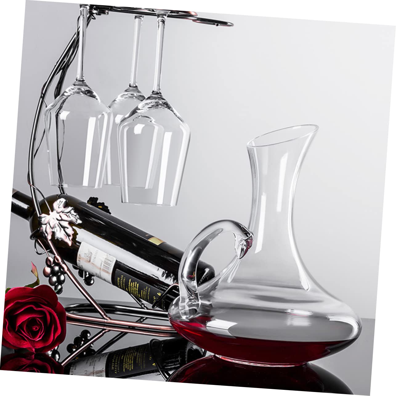 VALICLUD 1pezzi Decanter Per Bevande in Vetro Distributore Whisky Con Design Manubrio Decorazione Per Bar e Regalo