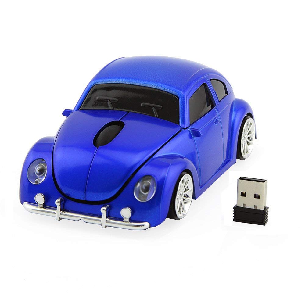 Amazon.com: ECOiNVA VW Beetle Wireless Sports Car Shape Mouse Mice 