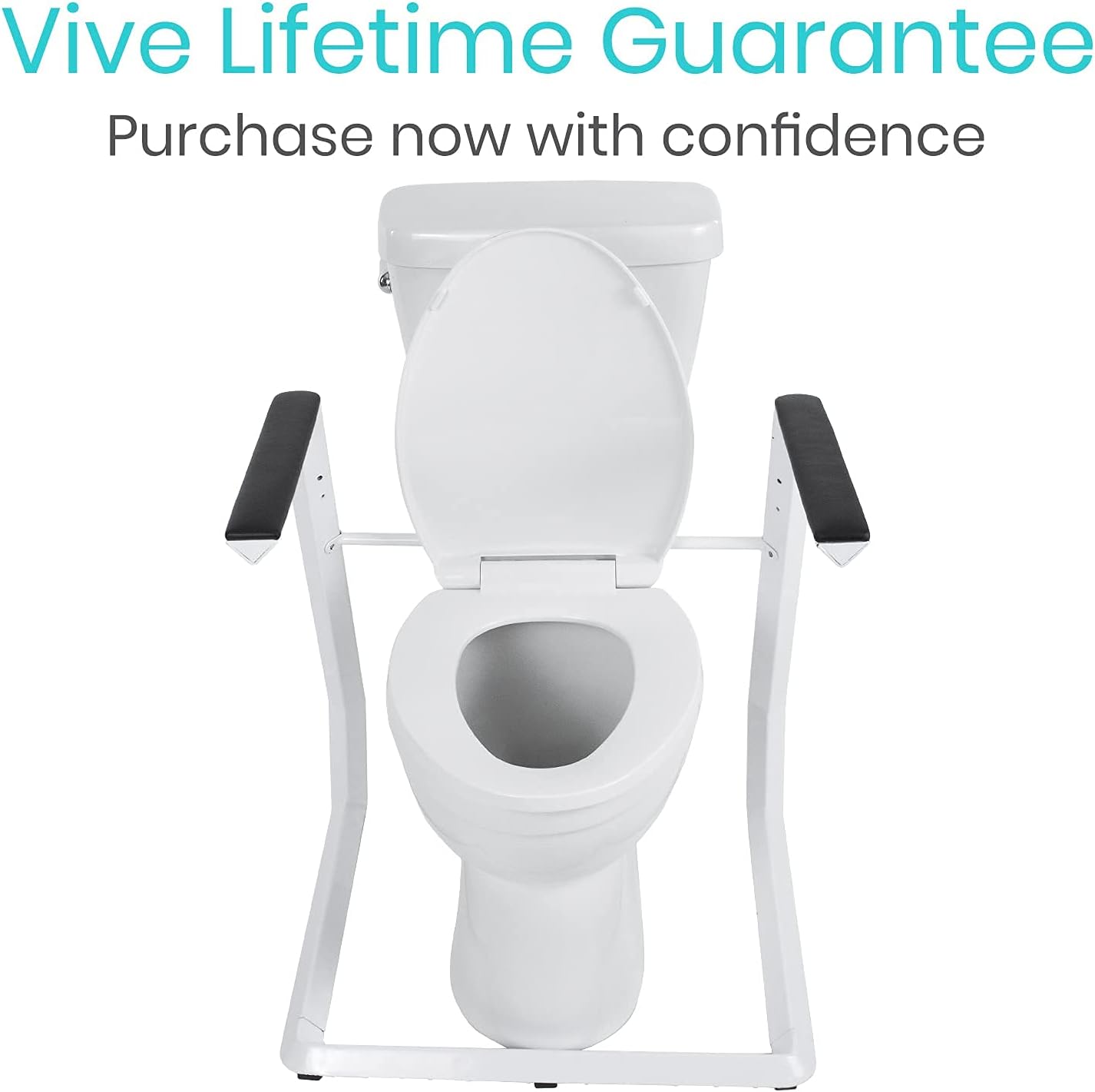 Buy Vive Toilet Safety Rail Stand Alone Handicap Grab Bar