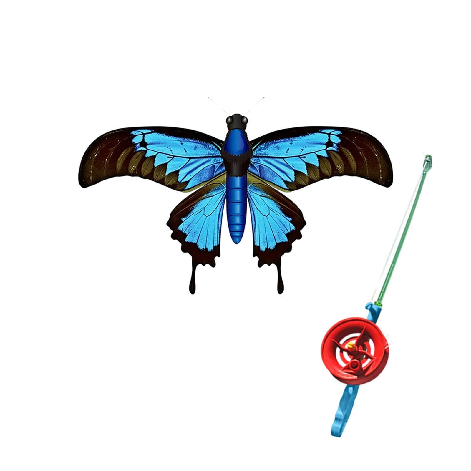 Kids Kite, Mini Kite, Handheld Kite, Easy Fly Kite with Fishing Rod Handle, Animal Butterfly Eagle Design Kite for Outdoor Beach Park Garden Activities Boys Girls Beginners