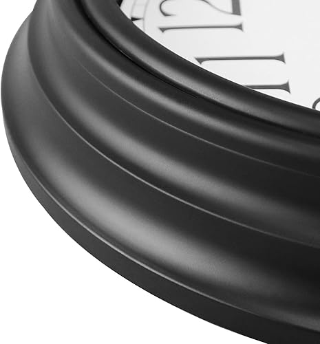 Miniatura 7 de Foxtop - Reloj de pared redondo clásico silencioso y sin tictac, retro, de cuarzo, decorativo, funciona con pilas, para sala de estar, cocina,