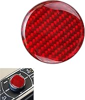 Vista 7 de ramuel Compatible con consola central de fibra de carbono, panel de palanca de cambios interior, cubierta de perilla de botón, accesorios de Azul