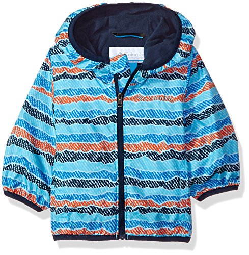 Columbia Sportswear Baby Mini Pixel Grabber Ii Wind Jacket Outerwear, riptide stripe, 3/6