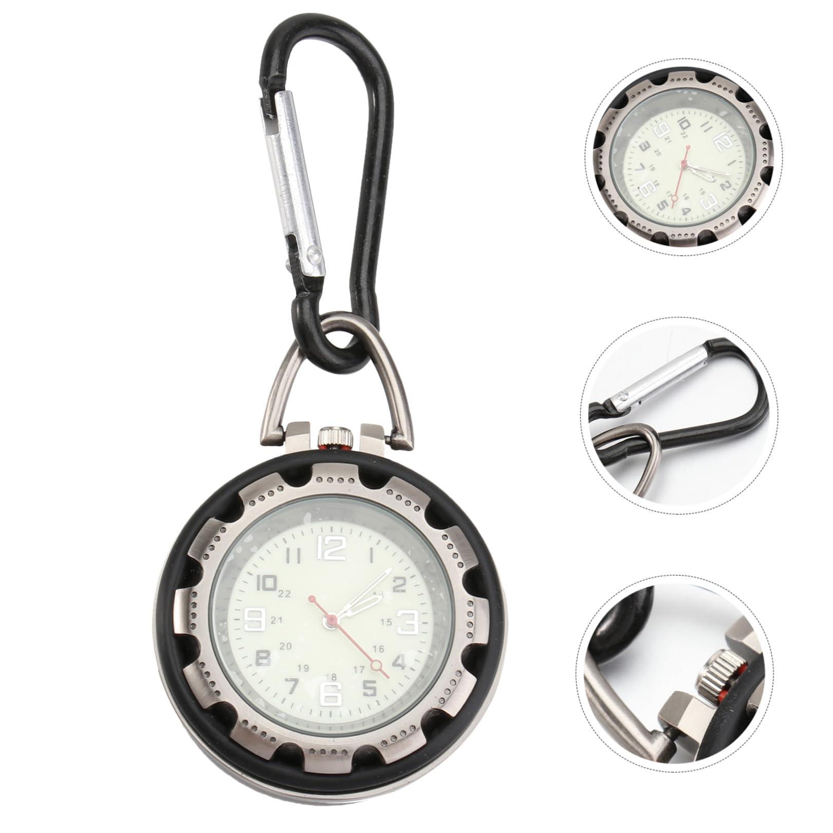 SOIMISS 3 STK Backpacker-Clip-Uhr taschenuhr Outdoor Uhr uhrn Sports Watch Multifunktionsuhr fortschrittliches Material watchxh Uhren für glattes Haar fob betrachten Ansteckuhr Gürteluhr