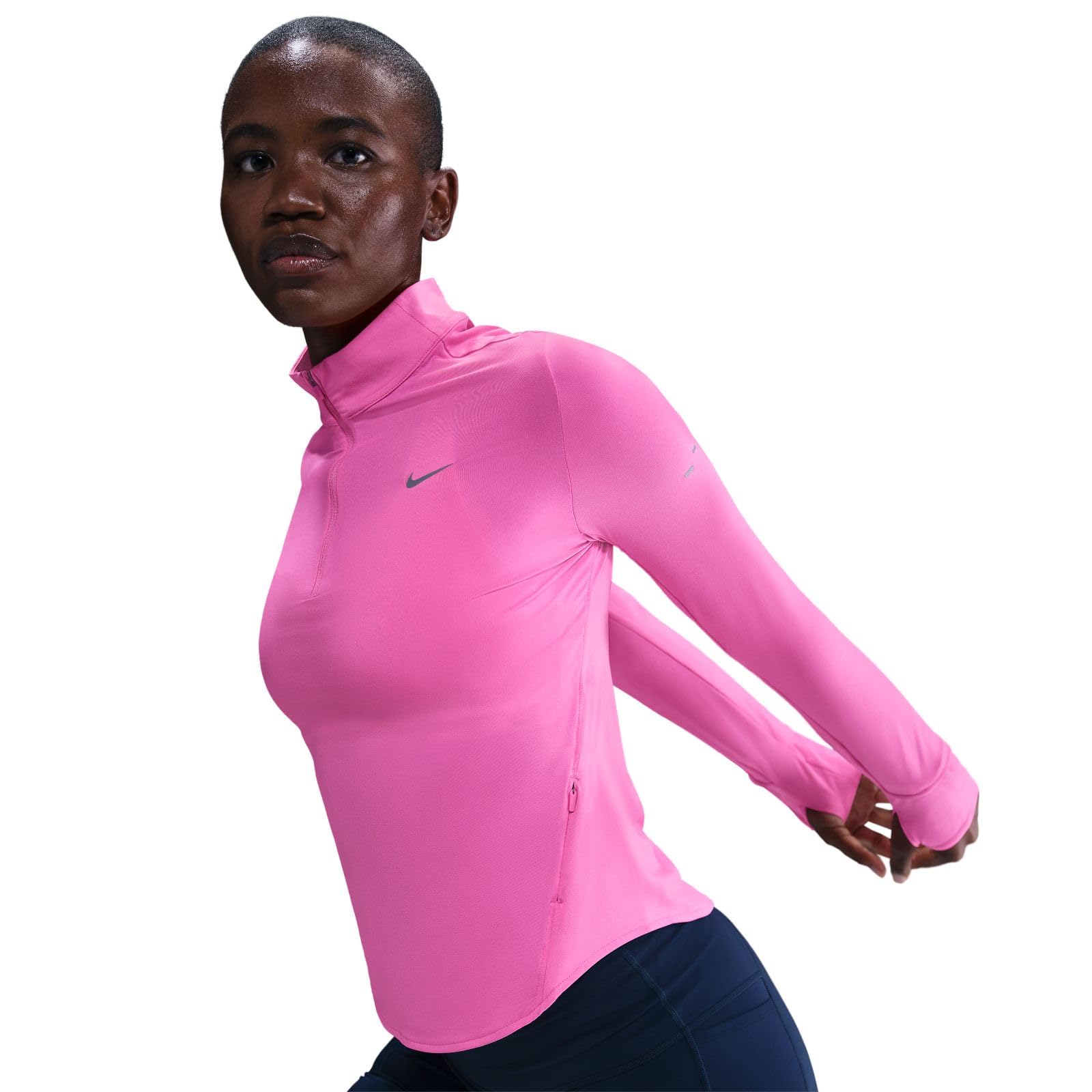Nike Swift Dri-FIT UV-Laufoberteil mit Halbreißverschluss für Damen, HQ0499