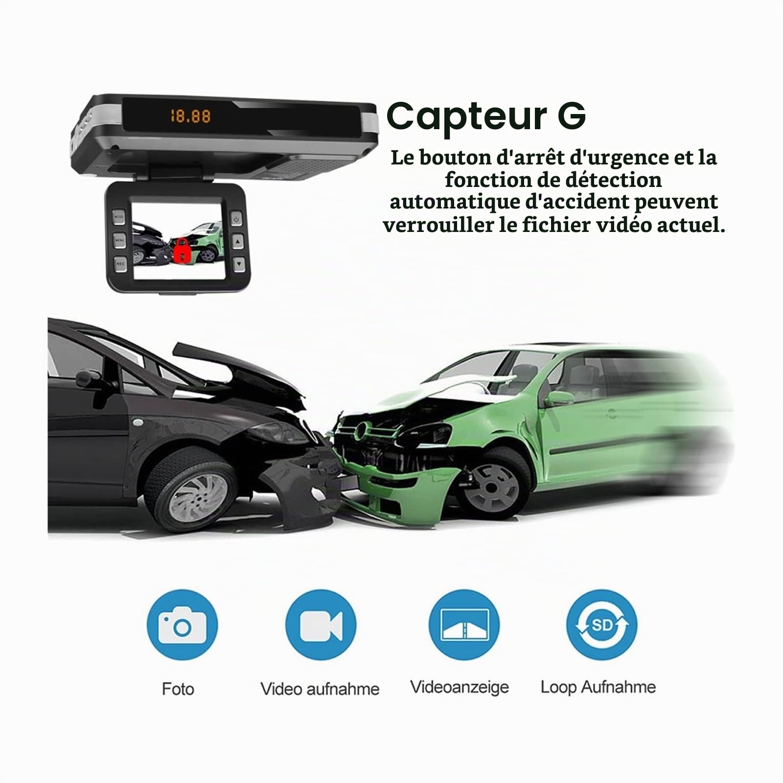 Radar de Voiture DVR 9V ~ 24V 2 en 1 détecteur Anti Radar enregistreur de Conduite caméra vidéo détection de Flux Dash Cam détecteur de Voiture