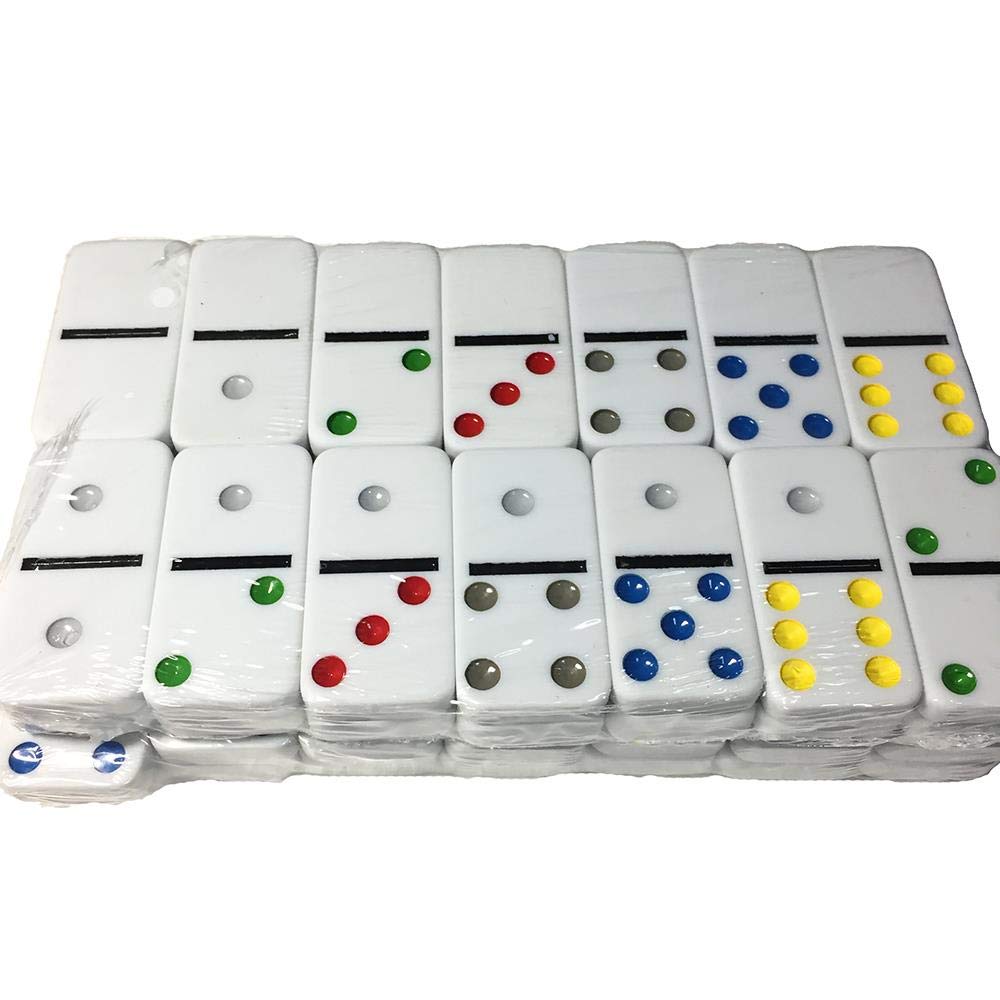 55PCS Domino Set Double 9 Dominosteine ​​mit Metallbox Pai Gow Brettspiel Kantonesisch Mahjong Adults Toys Tischspiel Dominos