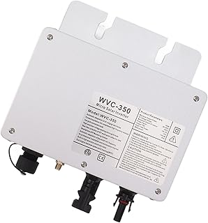 WVC 350W Inverter, WVC 350W Micro Inverter, Solar Grid Tie Micro Inverter 350W 100V240V Micro Inverter Household Power Gen...