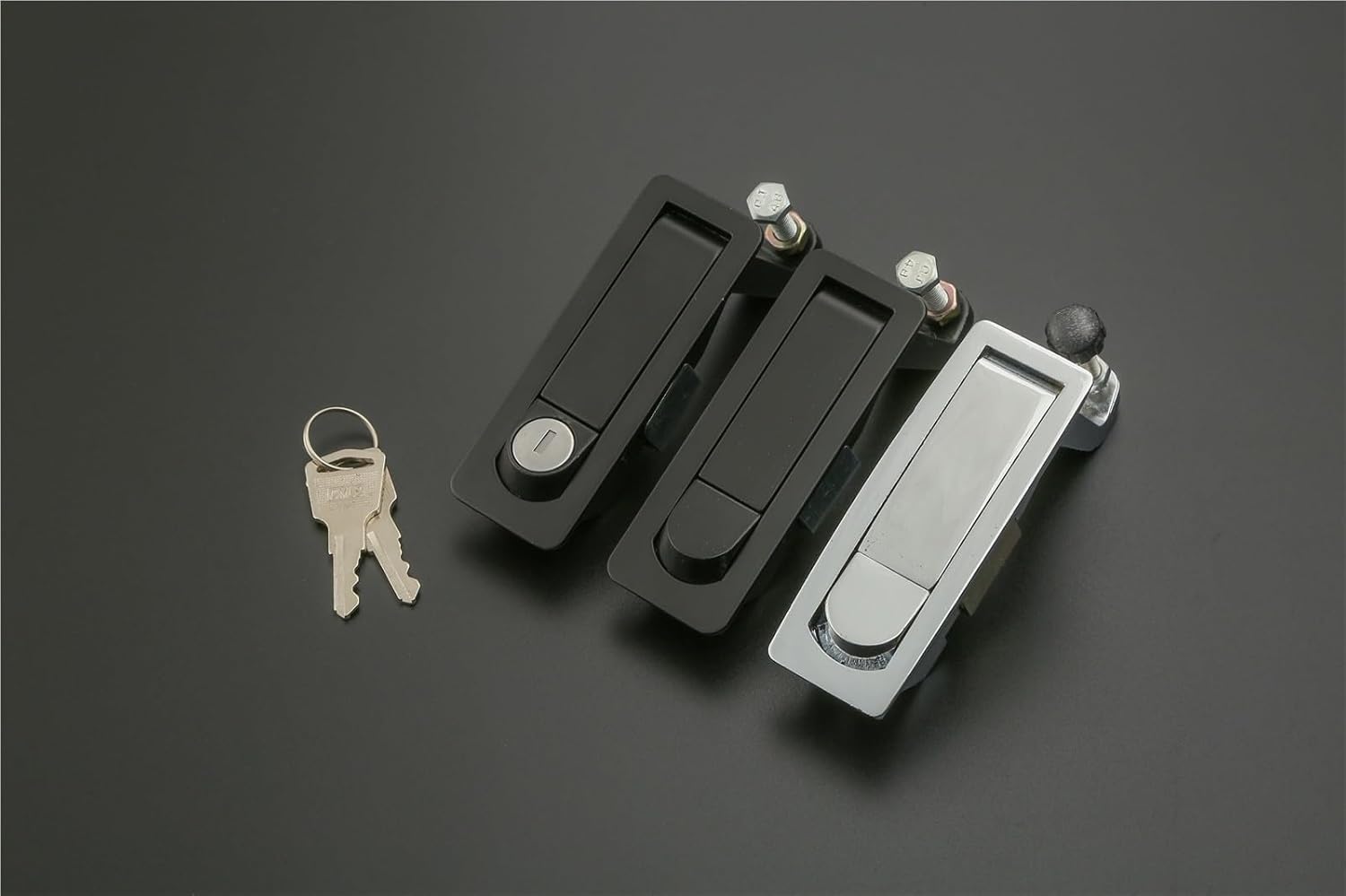 Electrical Cabinet Plane Lock Security RV Push Button Panel Lock 1Pcs(MS606 with Key)