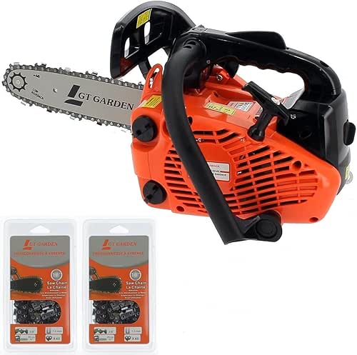 GT GARDEN Tronçonneuse élagueuse thermique 25 cm3, 1 CV, guide