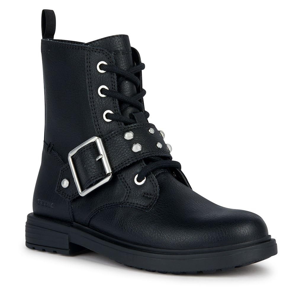 Geox Meisjes J Eclair Girl enkellaars, Schwarz, 28 EU Geox Meisjes J Eclair Girl enkellaars, Schwarz, 28 EU