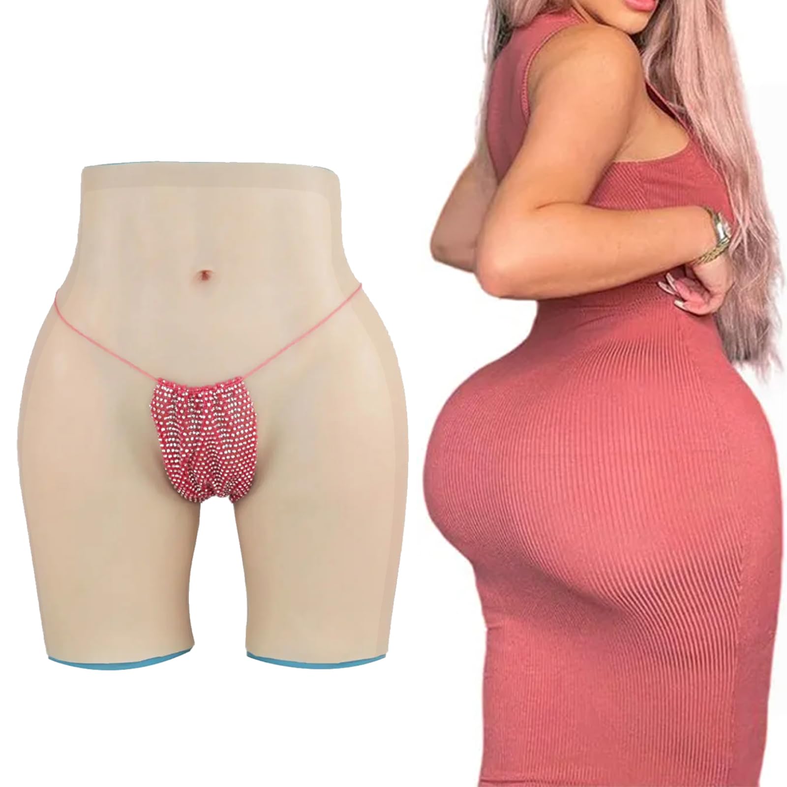 Adima Realistische nep vagina siliconen panty mannen verbergen gaff Adima Realistische nep vagina siliconen panty mannen verbergen gaff