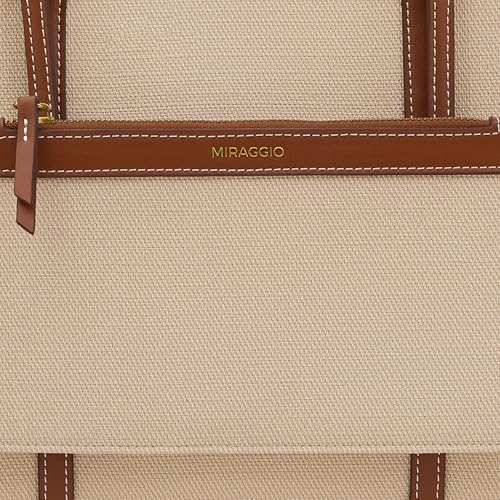 Image of Miraggio Women's Caitleen Solid 14 Inch Tote Bag With 3 Compartments | Tote Bags For Women Office Use Work & Travel Handbag