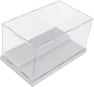 Toyvian 3 Peças Caixa De Armazenamento Caixa De Exibição De Plástico Transparente Caixas Organizadoras Caixa De Armazenamento De Plástico Com Tampa Vitrine De Acrílico Vitrine De Boneca