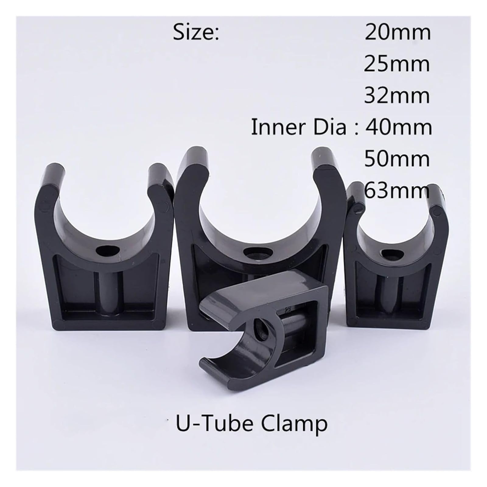 PVC-Wasserrohrschellen, PVC-Rohrschellen for 20–63 mm Rohre, Packung mit 2–20 Stück(Inner Dia 32mm,20pcs)